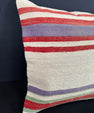 Turkish Hemp Pillow Cushion Natural Beige Red Cushion Cover 20x20 #18153
