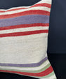 Turkish Hemp Pillow Cushion Natural Beige Red Cushion Cover 20x20 #18153