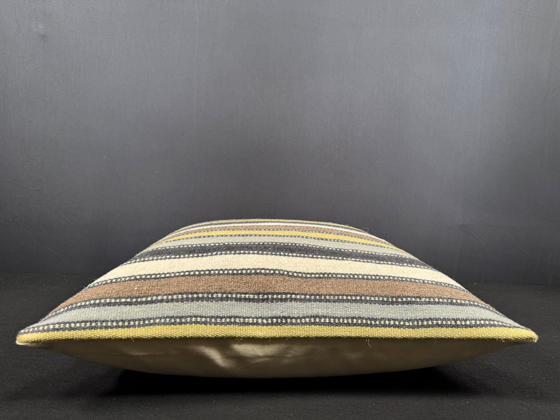 Turkish Hemp Pillow Cushion Natural Beige Brown Cushion Cover 20x20 #18165