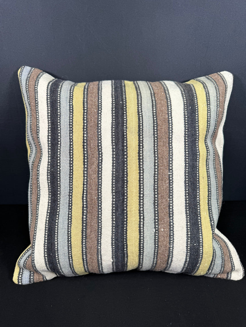 Turkish Hemp Pillow Cushion Natural Beige Brown Cushion Cover 20x20 #18165