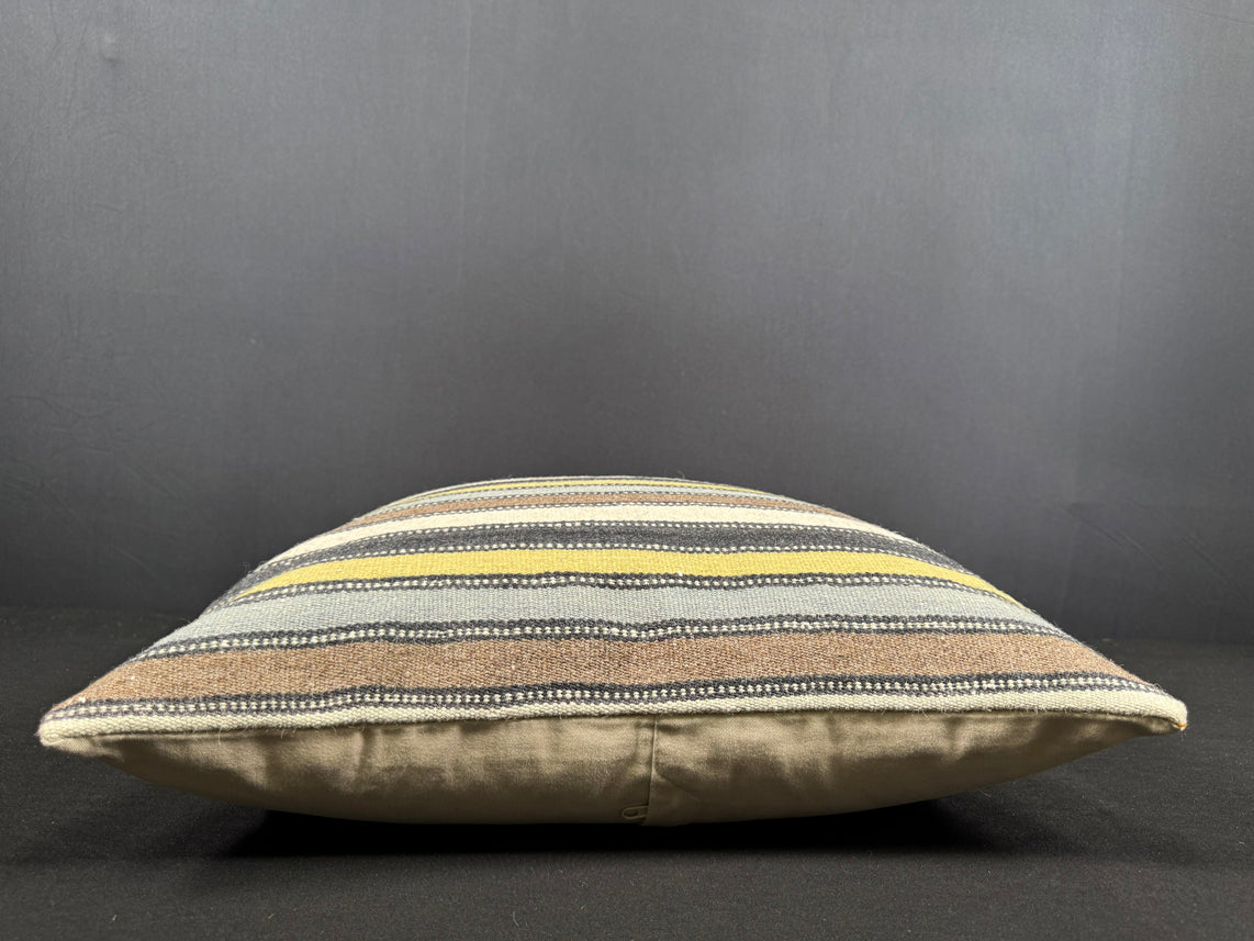 Turkish Hemp Pillow Cushion Natural Beige Brown Cushion Cover 20x20 #18148
