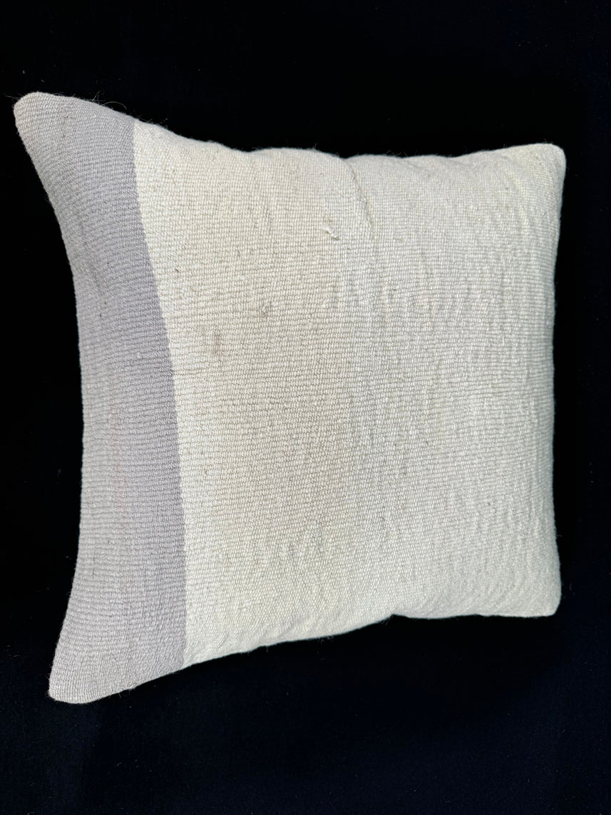 Turkish Hemp Pillow Cushion Natural Beige SkyBlue Cushion Cover 20x20 #18191