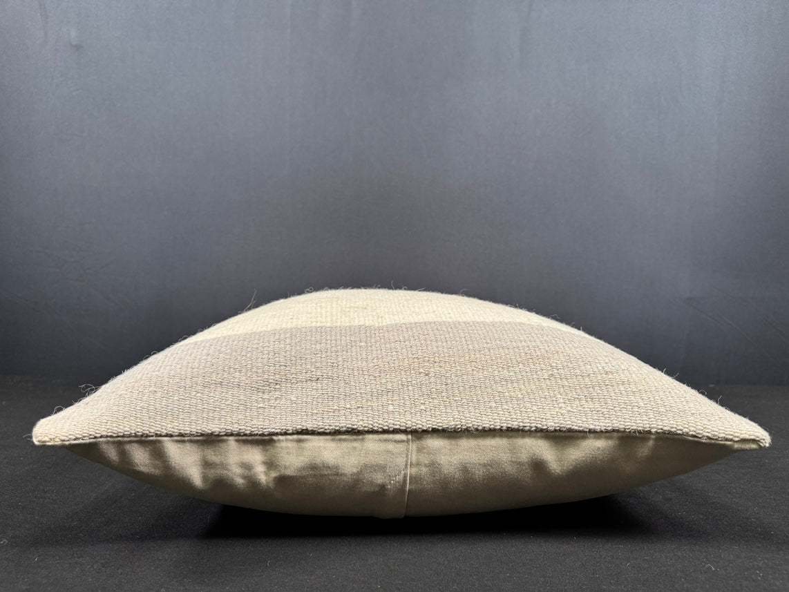 Turkish Hemp Pillow Cushion Natural Beige SkyBlue Cushion Cover 20x20 #18191