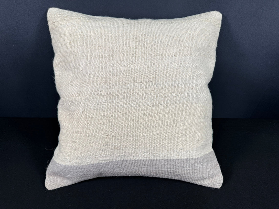 Turkish Hemp Pillow Cushion Natural Beige SkyBlue Cushion Cover 20x20 #18191