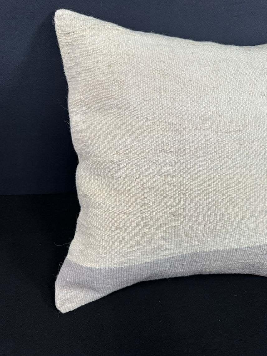 Turkish Hemp Pillow Cushion Natural Beige SkyBlue Cushion Cover 20x20 #18191