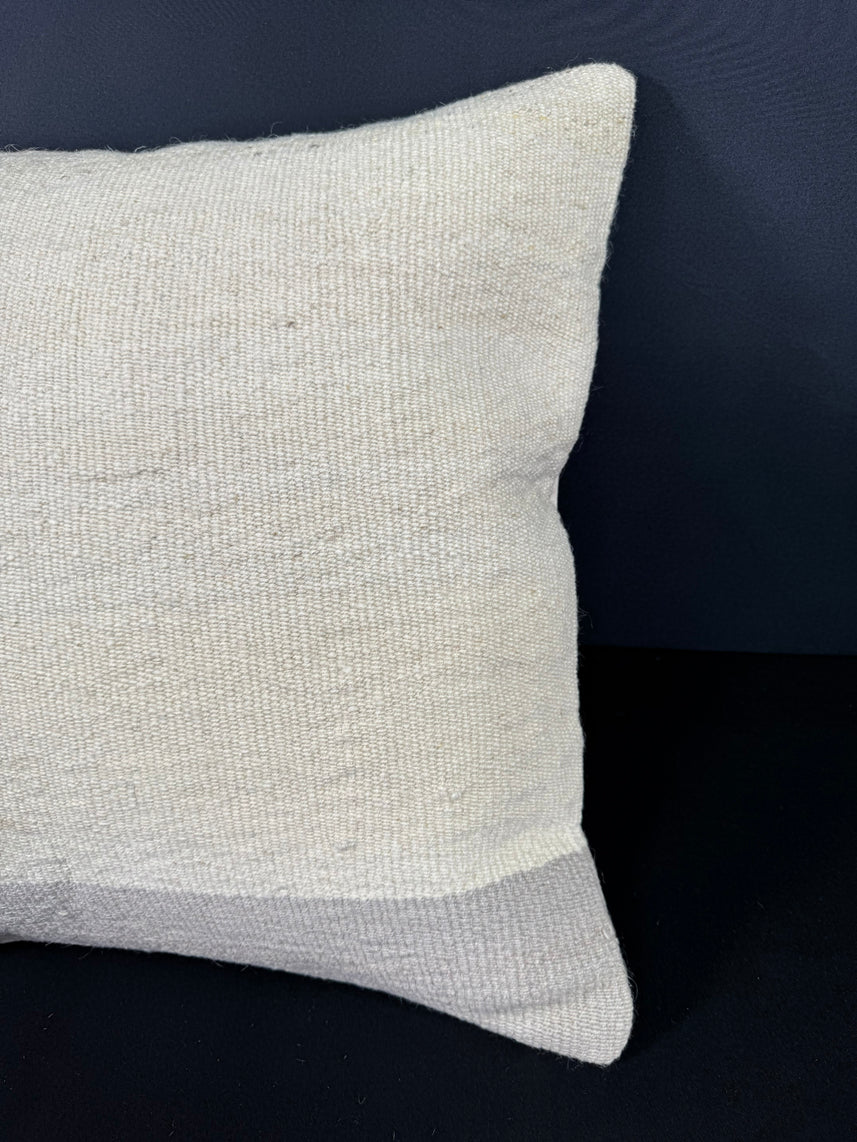Turkish Hemp Pillow Cushion Natural Beige SkyBlue Cushion Cover 20x20 #18191