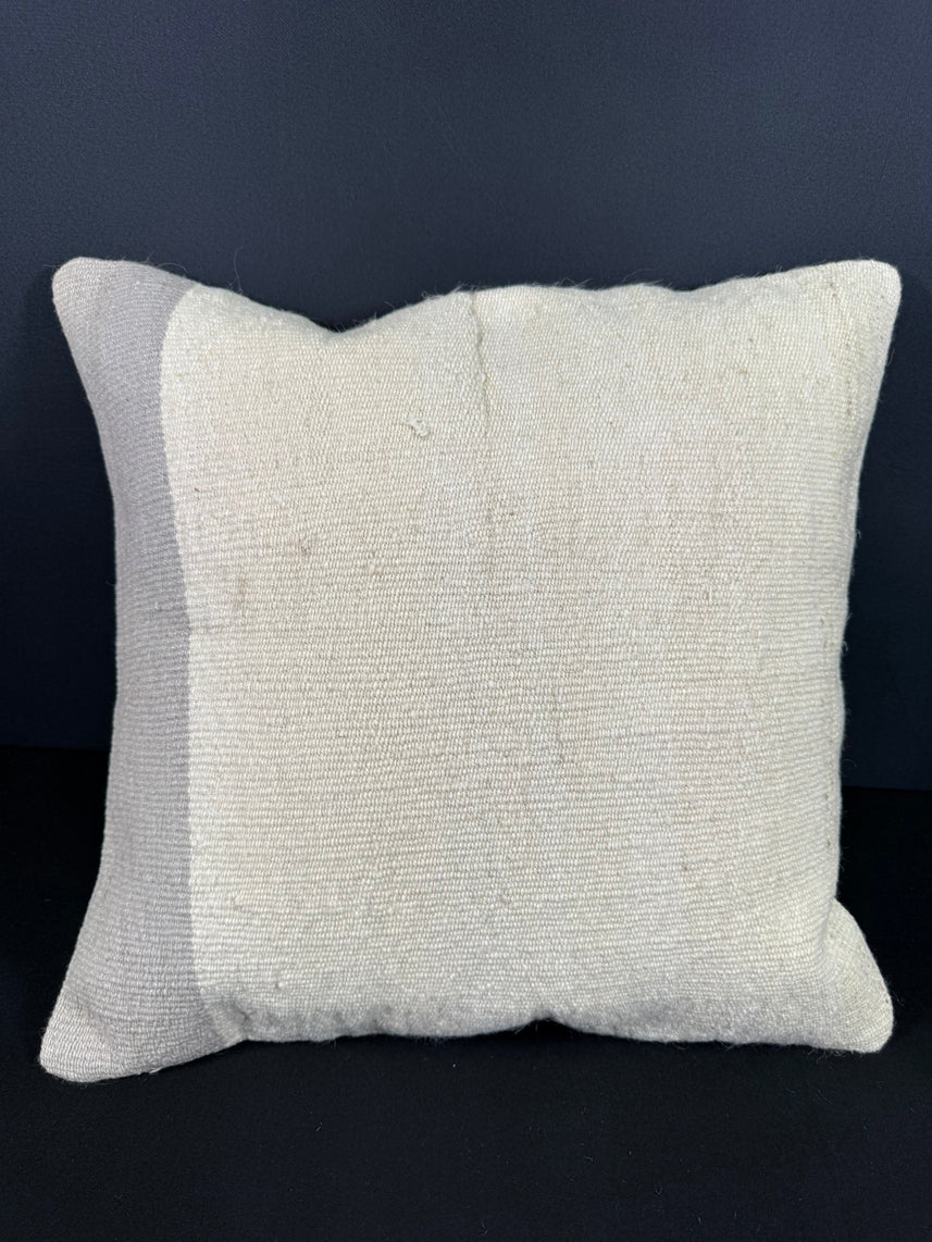 Turkish Hemp Pillow Cushion Natural Beige SkyBlue Cushion Cover 20x20 #18191