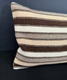 Turkish Hemp Pillow Cushion Natural Beige Brown Cushion Cover 16x24 #18121