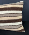 Turkish Hemp Pillow Cushion Natural Beige Brown Cushion Cover 16x24 #18121