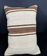 Turkish Hemp Pillow Cushion Natural Beige Brown Cushion Cover 16x24 #18117