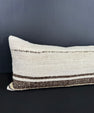 Turkish Hemp Pillow Cushion Natural Beige Brown Cushion Cover 12x46 #30308