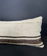 Turkish Hemp Pillow Cushion Natural Beige Brown Cushion Cover 12x46 #30308