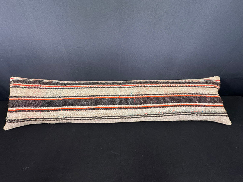 Turkish Hemp Pillow Cushion Natural Beige Brown Cushion Cover 12x46 #30298