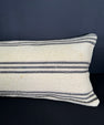 Turkish Hemp Pillow Cushion Natural Beige Gray Cushion Cover 12x46 #30294