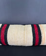 Turkish Hemp Pillow Cushion Natural Beige Black Cushion Cover 12x46 #30526