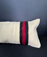 Turkish Hemp Pillow Cushion Natural Beige Black Cushion Cover 12x46 #30526