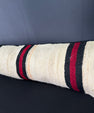 Turkish Hemp Pillow Cushion Natural Beige Black Cushion Cover 12x46 #30526