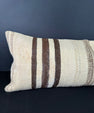 Turkish Hemp Pillow Cushion Natural Beige Brown Cushion Cover 12x46 #30301