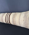 Turkish Hemp Pillow Cushion Natural Beige Brown Cushion Cover 12x46 #30301