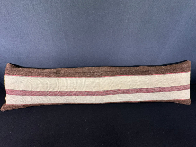 Turkish Hemp Pillow Cushion Natural Beige Brown Cushion Cover 12x46 #30299