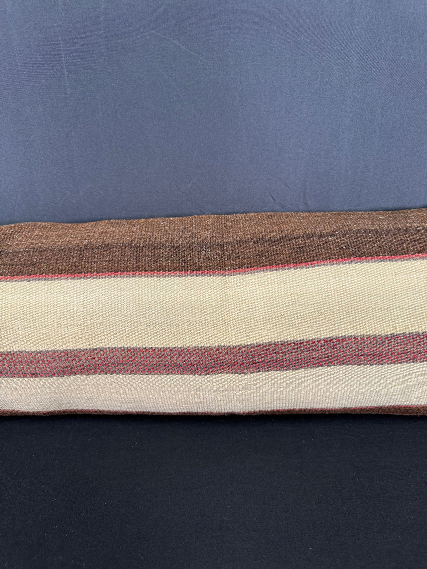Turkish Hemp Pillow Cushion Natural Beige Brown Cushion Cover 12x46 #30299