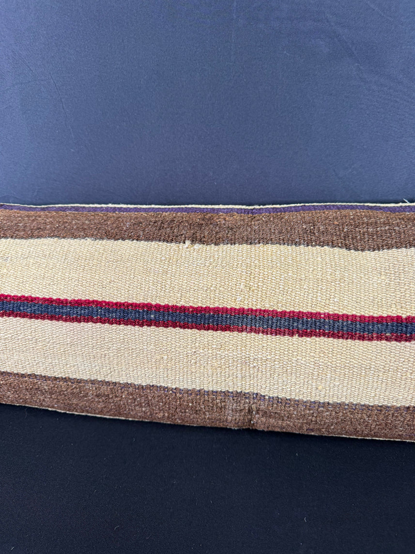 Turkish Hemp Pillow Cushion Natural Beige Brown Cushion Cover 12x46 #30302