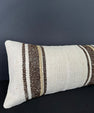 Turkish Hemp Pillow Cushion Natural Beige Brown Cushion Cover 12x46 #30306