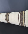 Turkish Hemp Pillow Cushion Natural Beige Brown Cushion Cover 12x46 #30306