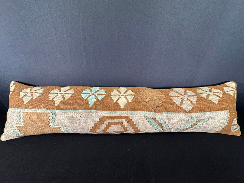 Turkish Hemp Pillow Cushion Natural Beige Brown Cushion Cover 12x46 #30327