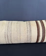 Turkish Hemp Pillow Cushion Natural Beige Brown Cushion Cover 12x46 #30303