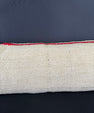 Turkish Hemp Pillow Cushion Natural Beige Red Cushion Cover 12x46 #30295