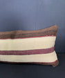 Turkish Hemp Pillow Cushion Natural Beige Brown Cushion Cover 12x46 #30396