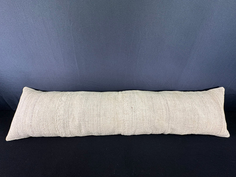 Turkish Hemp Pillow Cushion Natural Beige  Cushion Cover 12x46 #30319