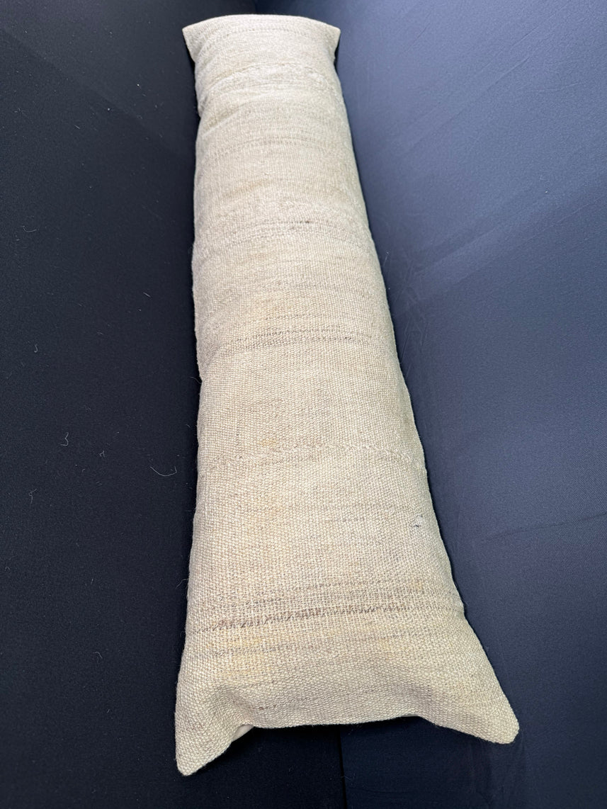 Turkish Hemp Pillow Cushion Natural Beige  Cushion Cover 12x46 #30319