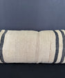Turkish Hemp Pillow Cushion Natural Beige Black Cushion Cover 12x46 #30313