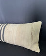 Turkish Hemp Pillow Cushion Natural Beige Black Cushion Cover 12x46 #30313