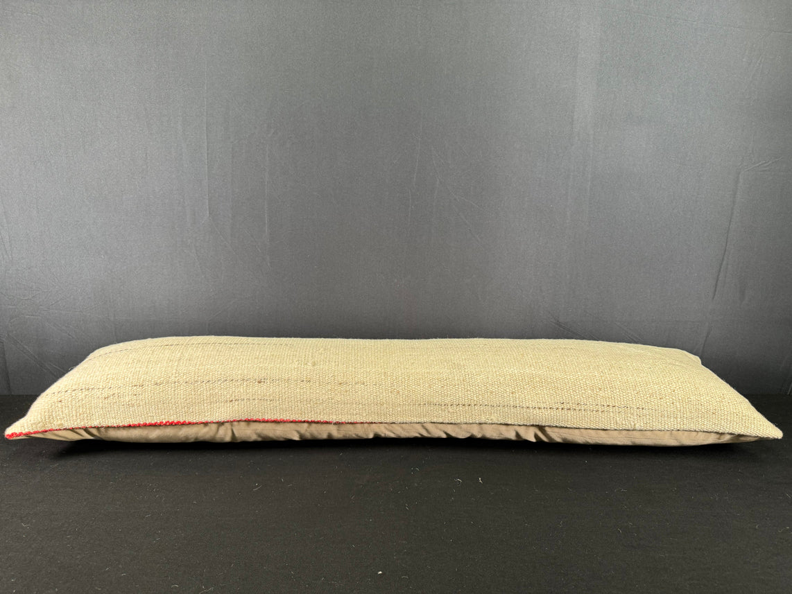 Turkish Hemp Pillow Cushion Natural Beige  Cushion Cover 12x46 #30307