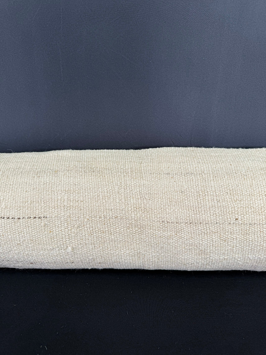 Turkish Hemp Pillow Cushion Natural Beige  Cushion Cover 12x46 #30307