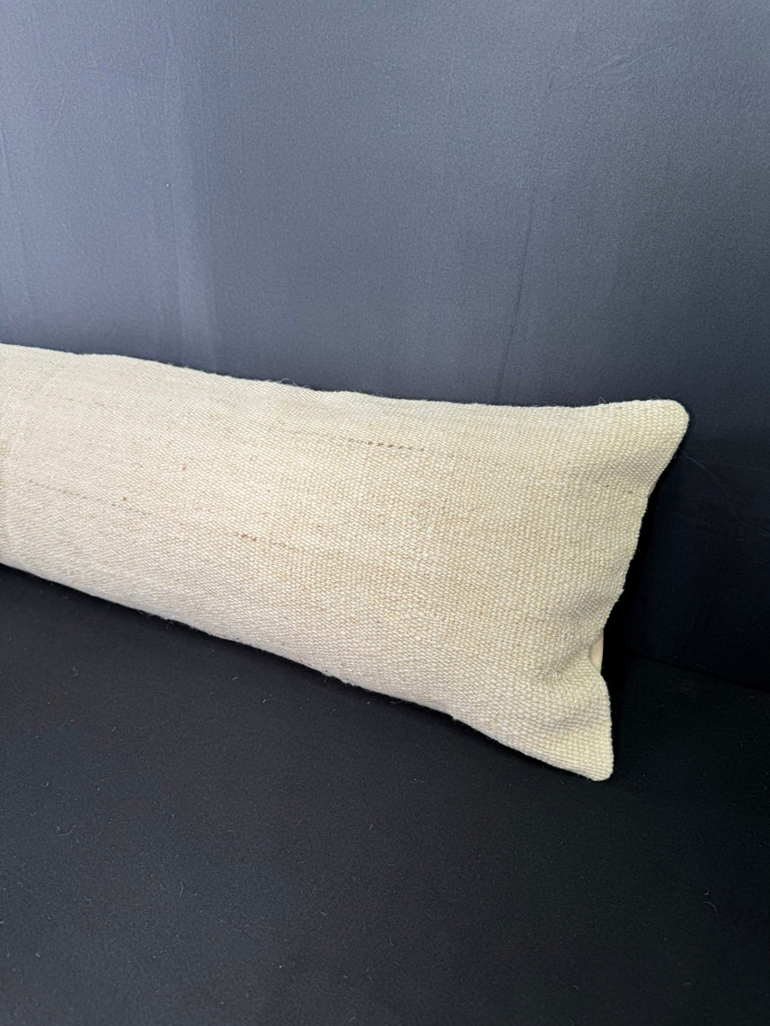 Turkish Hemp Pillow Cushion Natural Beige  Cushion Cover 12x46 #30307