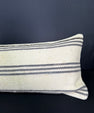 Turkish Hemp Pillow Cushion Natural Beige Gray Cushion Cover 12x46 #30309