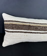 Turkish Hemp Pillow Cushion Natural Beige Brown Cushion Cover 12x46 #30334