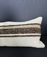 Turkish Hemp Pillow Cushion Natural Beige Brown Cushion Cover 12x46 #30334