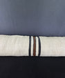 Turkish Hemp Pillow Cushion Natural Beige Black Cushion Cover 12x46 #30324