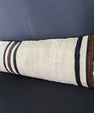 Turkish Hemp Pillow Cushion Natural Beige Black Cushion Cover 12x46 #30324