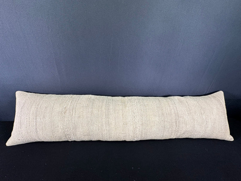 Turkish Hemp Pillow Cushion Natural Beige  Cushion Cover 12x46 #30288