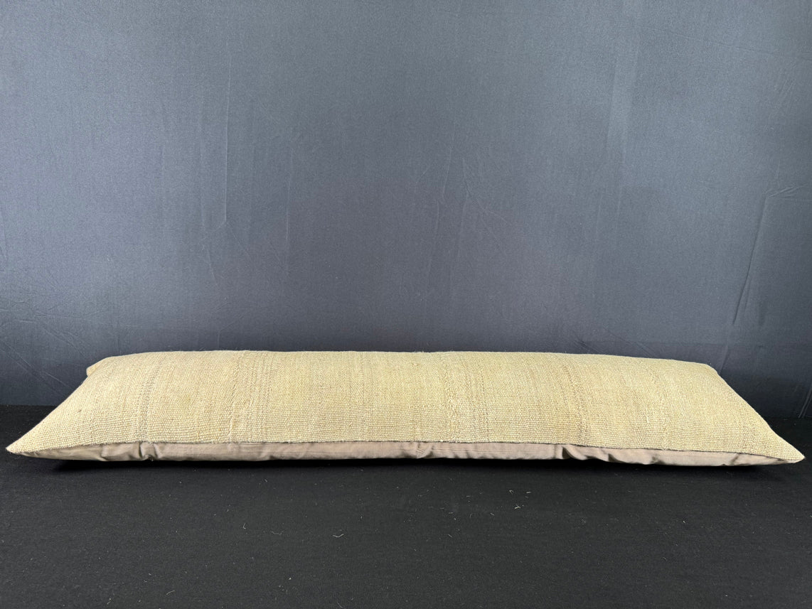 Turkish Hemp Pillow Cushion Natural Beige  Cushion Cover 12x46 #30288
