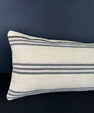 Turkish Hemp Pillow Cushion Natural Beige Gray Cushion Cover 12x46 #30287