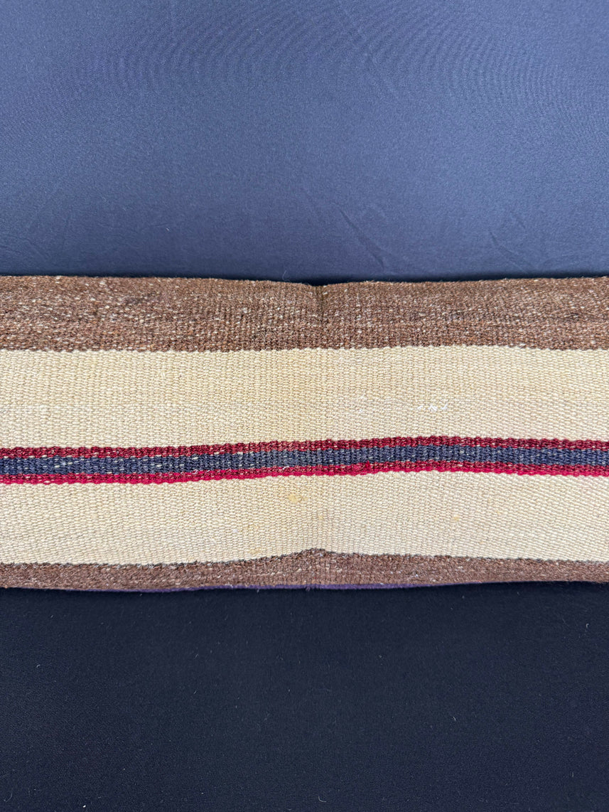 Turkish Hemp Pillow Cushion Natural Beige Brown Cushion Cover 12x46 #30335
