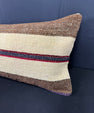 Turkish Hemp Pillow Cushion Natural Beige Brown Cushion Cover 12x46 #30335