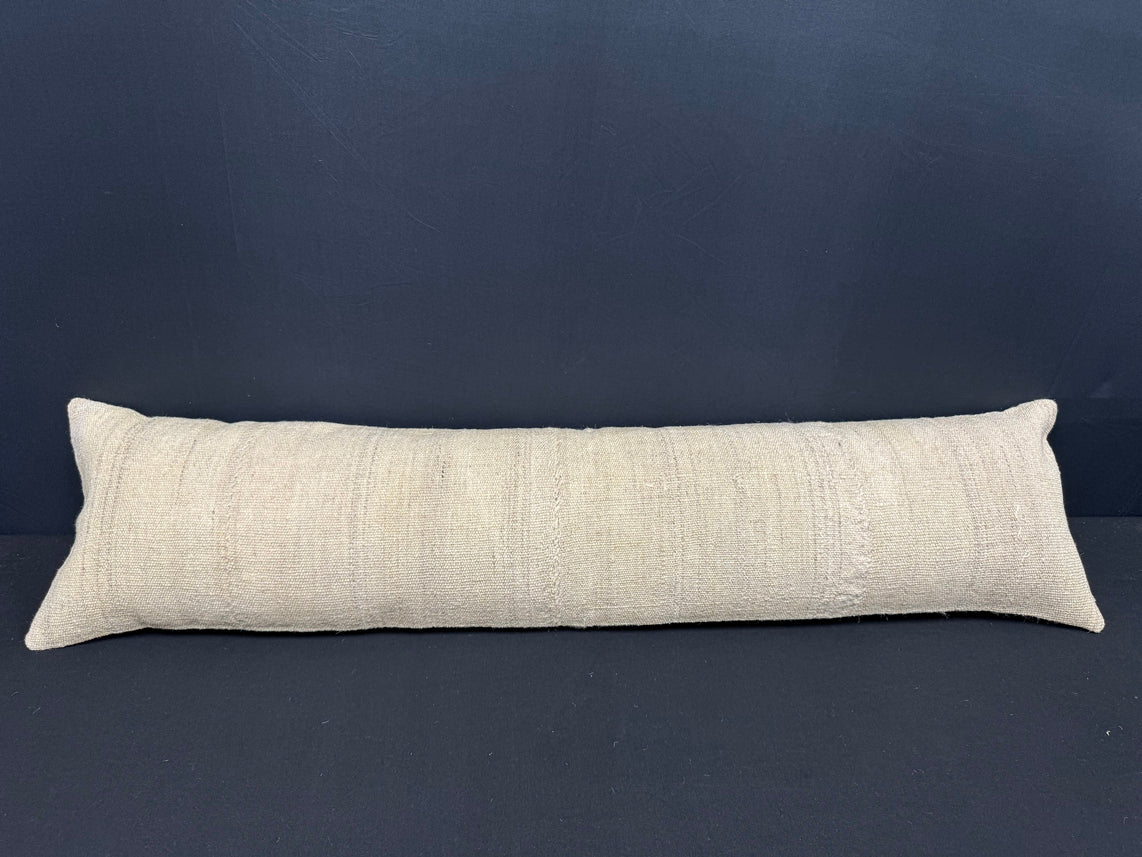 Turkish Hemp Pillow Cushion Natural Beige  Cushion Cover 12x46 #30290